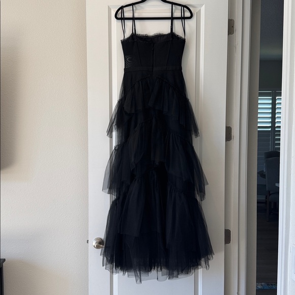 BCBG Oly Ruffled Tiered Corset Gown - Picture 3 of 8